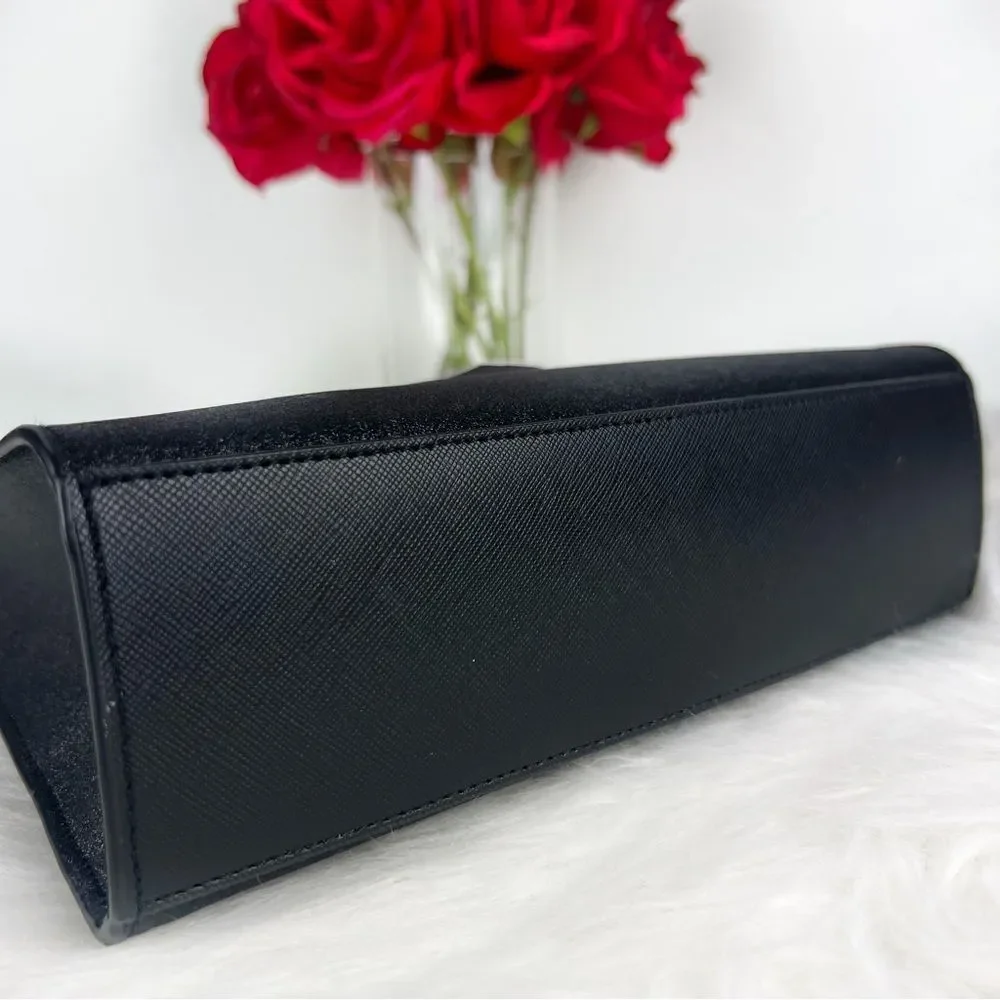 ♥️ NWT kate spade black shimmer satchel ♥️